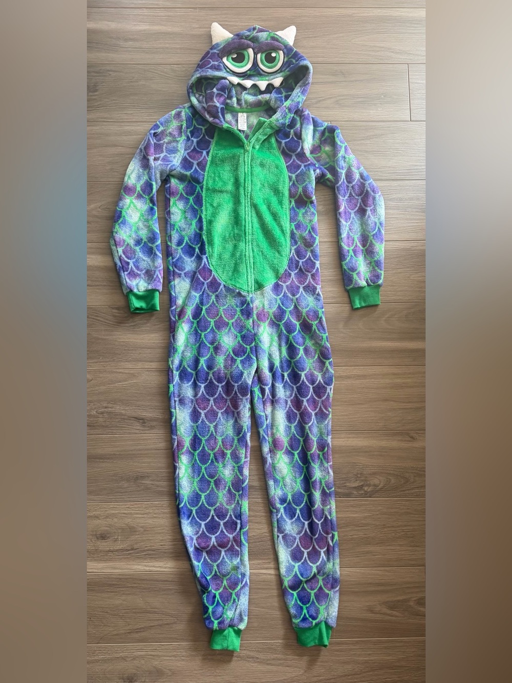 Kids Purple & Green Monster Onesie